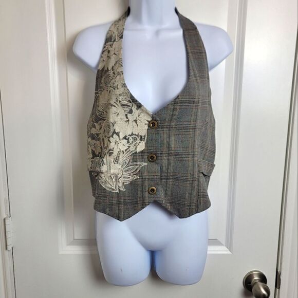 F.A.N.G Y2K Plaid Vest top - Picture 1 of 9